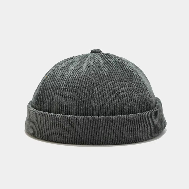 Brimless Corduroy Hat